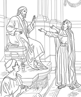 Parable Of The Persistent Widow Coloring Pages 5