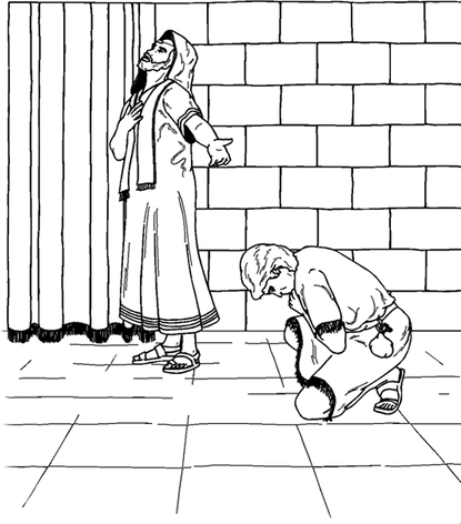 Pharisee And Tax Collector Coloring Page 3