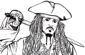 Pirates Of The Caribbean Coloring Books 7