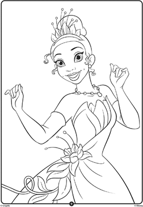 Princess And The Frog Coloring Book 8