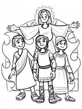 Shadrach Meshach And Abednego Coloring Page 4