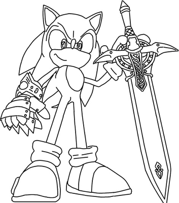 Sonic And The Black Knight Coloring Pages 2