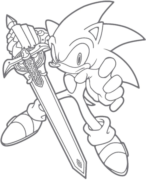 Sonic And The Black Knight Coloring Pages 4