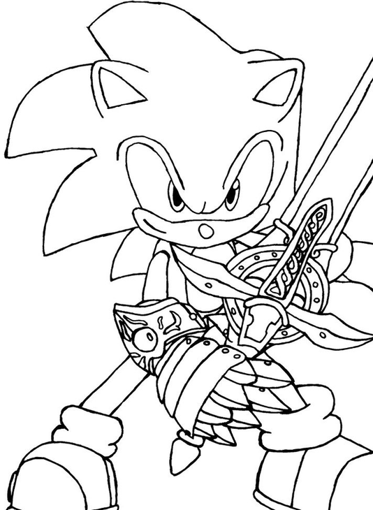 Sonic And The Black Knight Coloring Pages 5