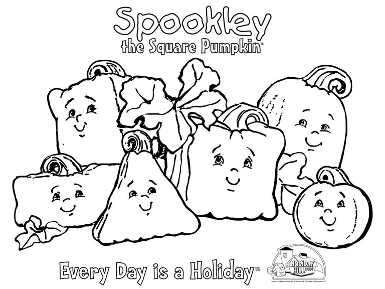 Spookley The Square Pumpkin Coloring Sheets 3