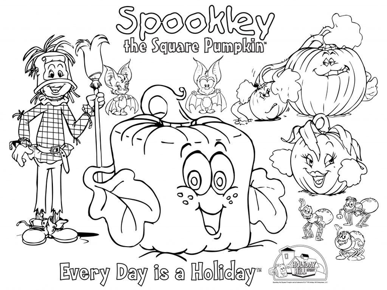 Spookley The Square Pumpkin Coloring Sheets