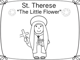 St Therese Of Lisieux Coloring Page 1