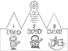 Stop Drop And Roll Coloring Pages 3