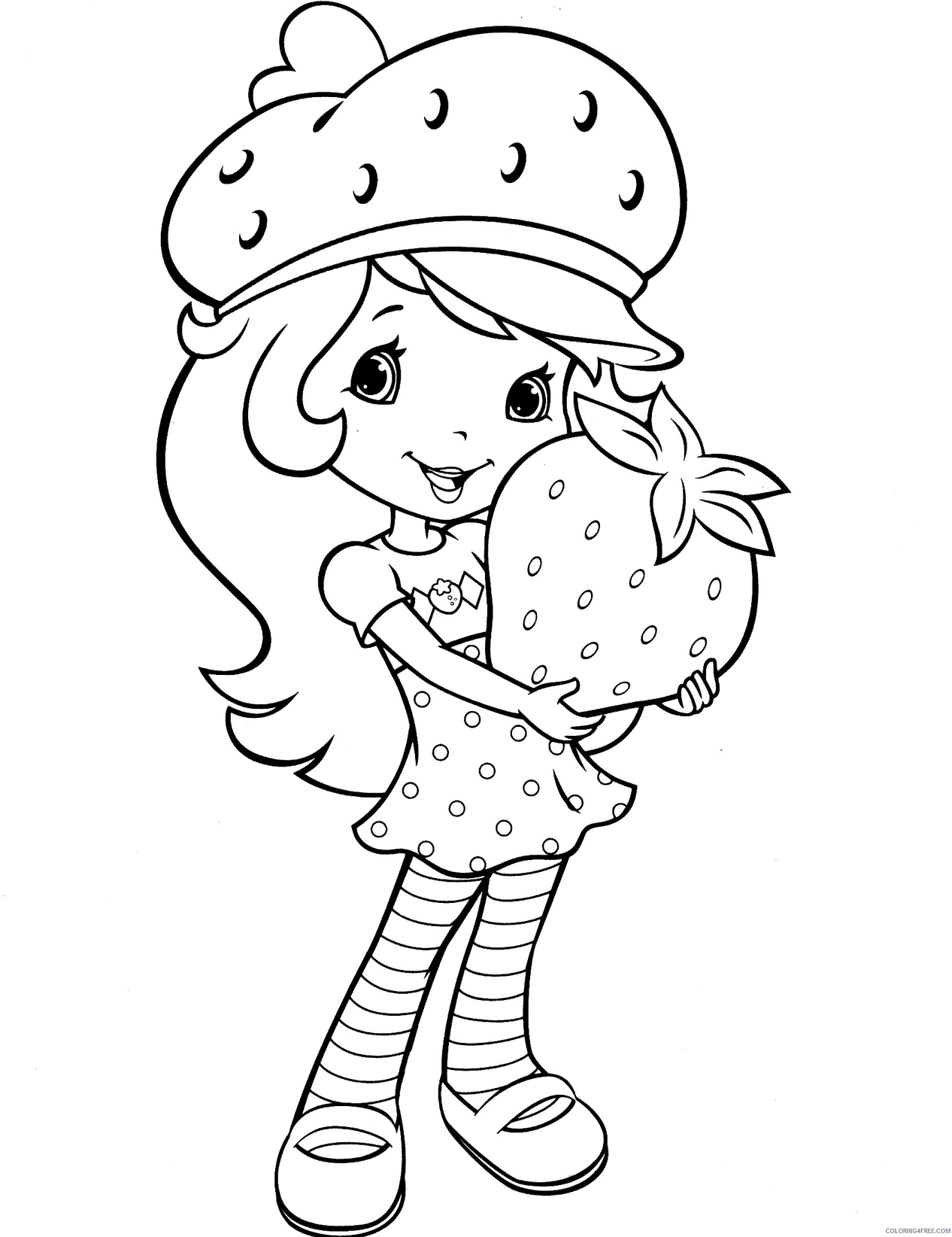 Strawberry Shortcake Cherry Jam Coloring Pages 1