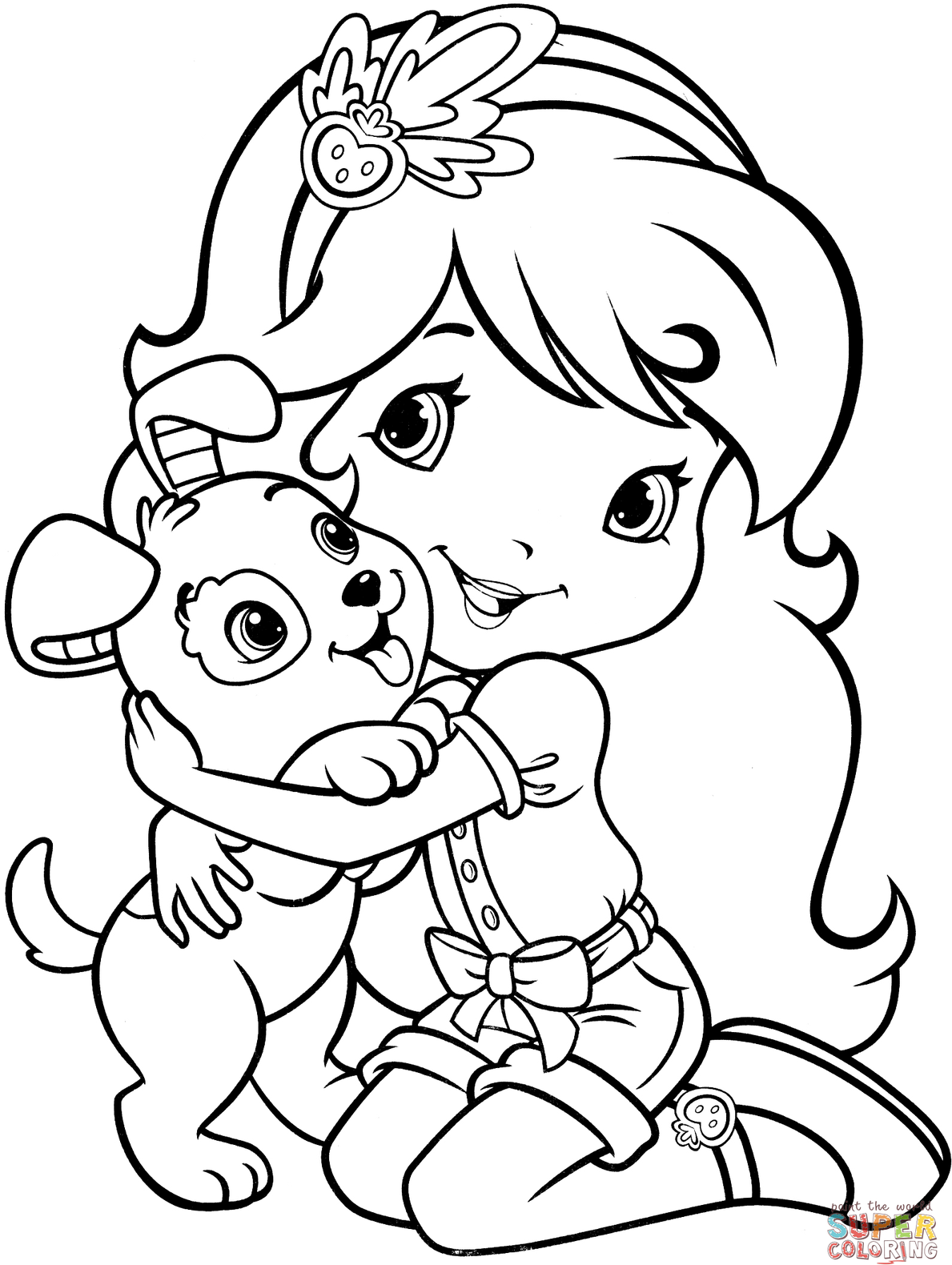 Strawberry Shortcake Cherry Jam Coloring Pages 4