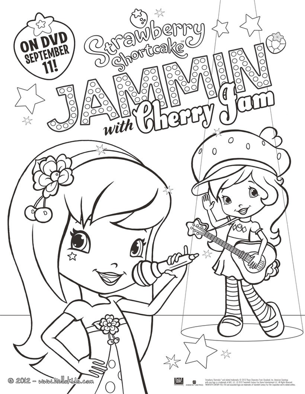 Strawberry Shortcake Cherry Jam Coloring Pages 5