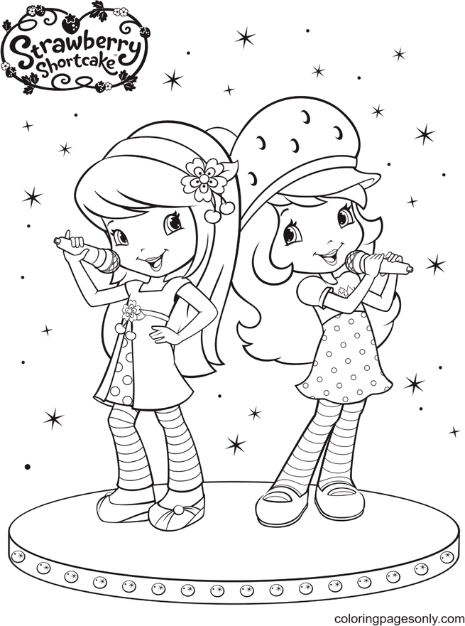 Strawberry Shortcake Cherry Jam Coloring Pages 6