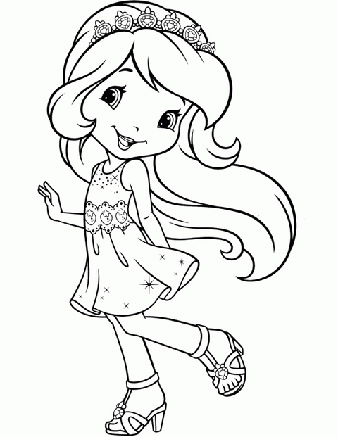 Strawberry Shortcake Cherry Jam Coloring Pages 7