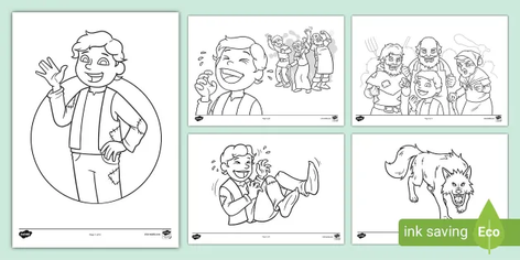 The Boy Who Cried Wolf Coloring Pages 7