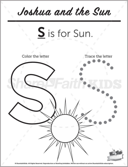 The Sun Stood Still Coloring Page 2