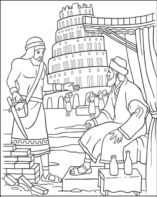 Tower Of Babel Coloring Pages Free 1