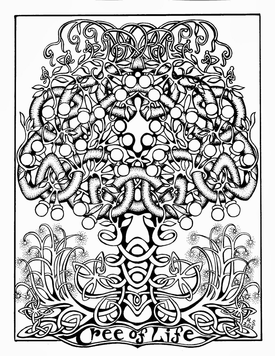 Tree Of Life Coloring Pages For Adults 2