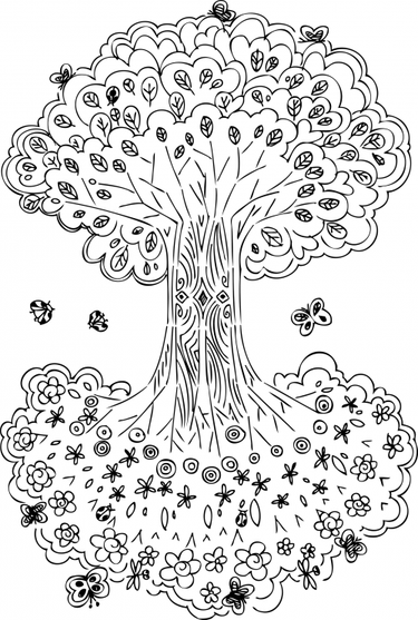 Tree Of Life Coloring Pages For Adults 4