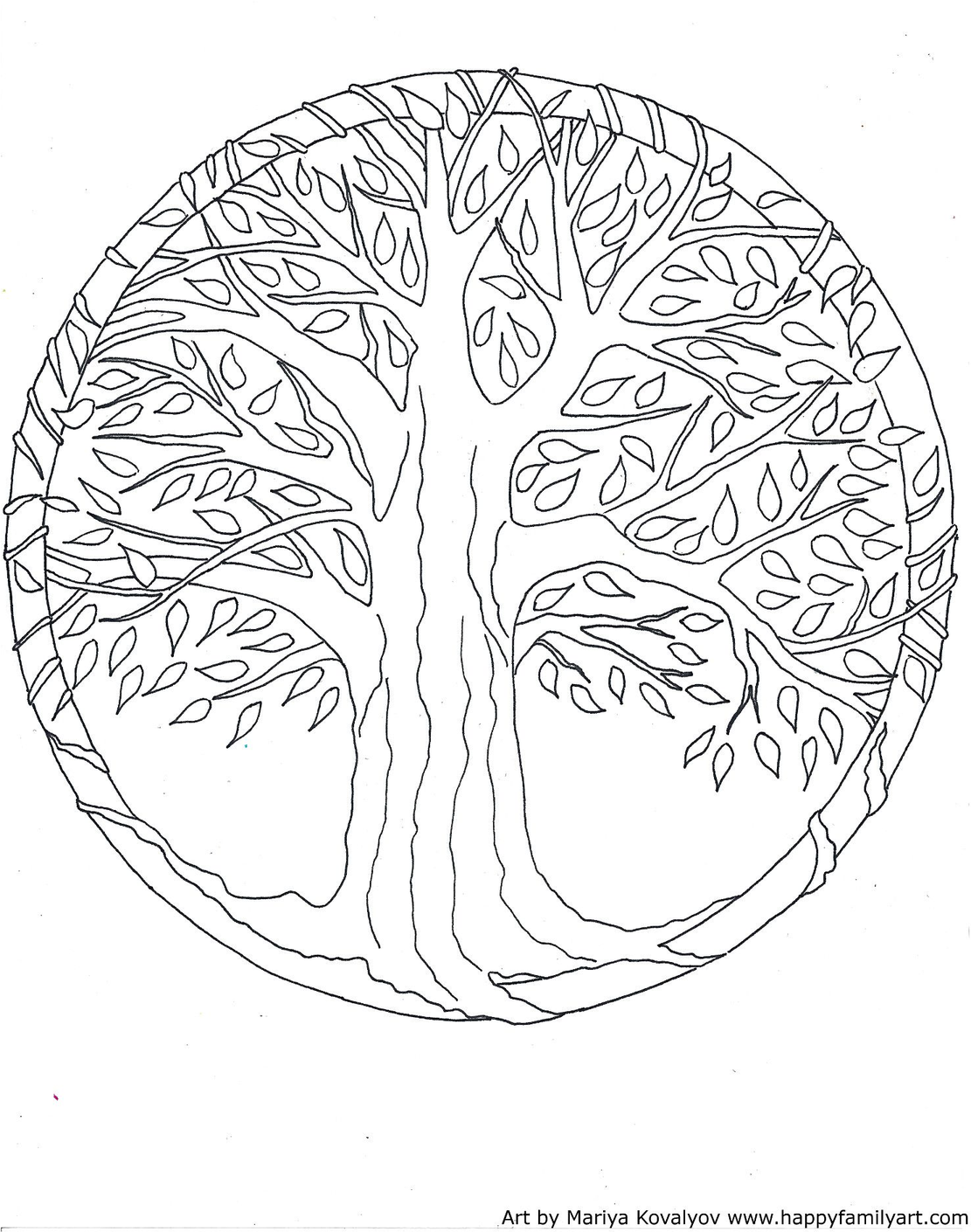 Tree Of Life Coloring Pages For Adults 8