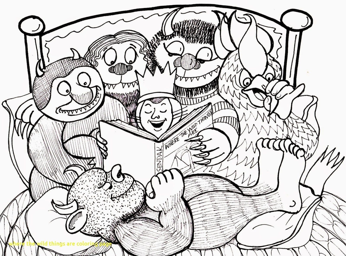 Where The Wild Things Are Coloring Pages Printable 1