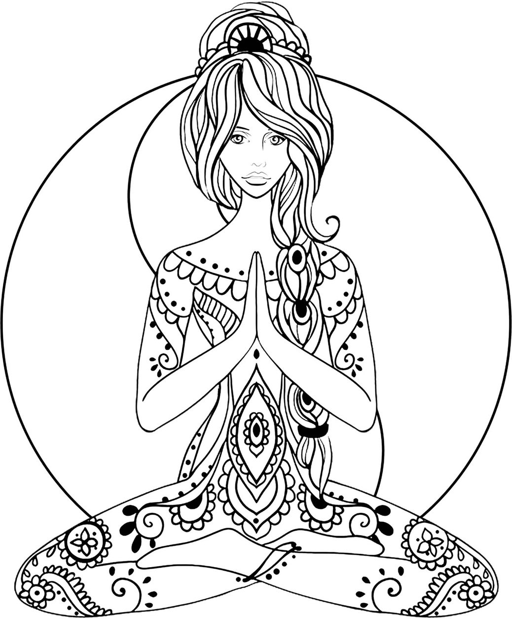 Yin Yang Coloring Pages For Adults 2