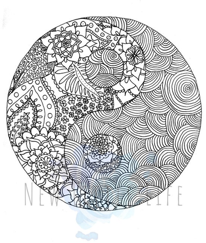 Yin Yang Coloring Pages For Adults 5