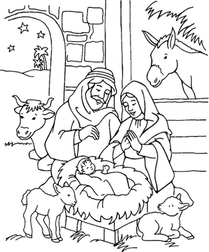 free coloring pages nativity 5