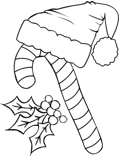 free printable coloring pages of candy canes 2