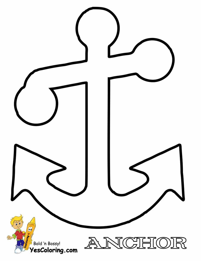navy anchor coloring pages 6
