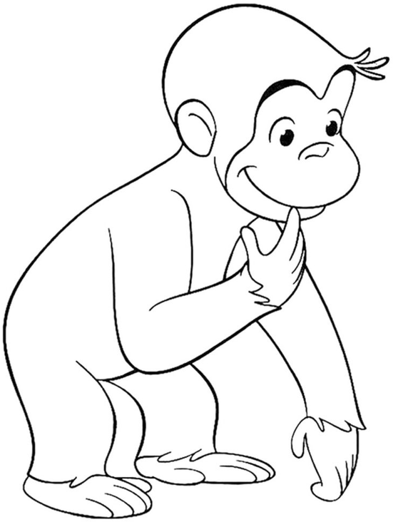 printable curious george coloring pages 3