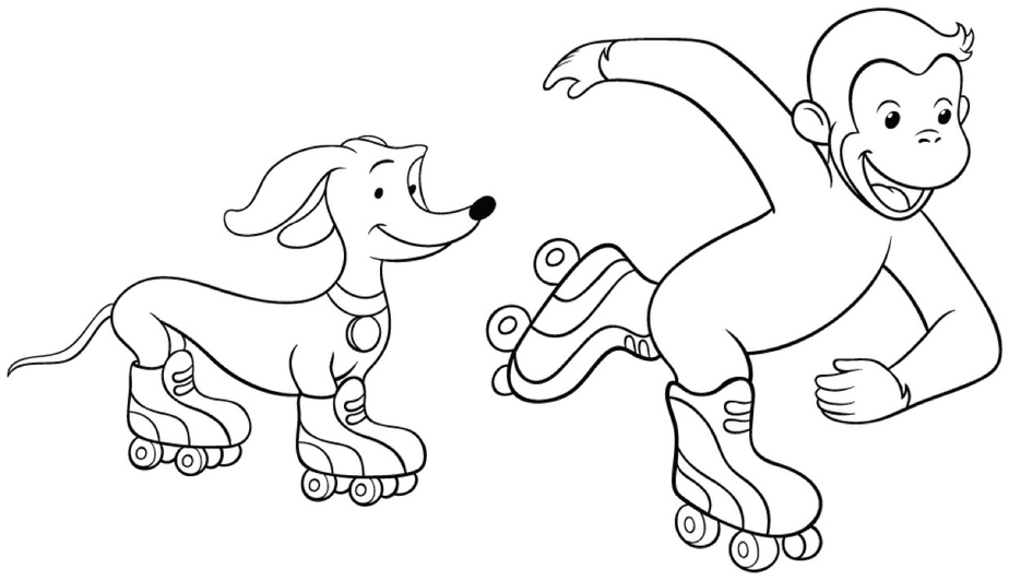 printable curious george coloring pages 6