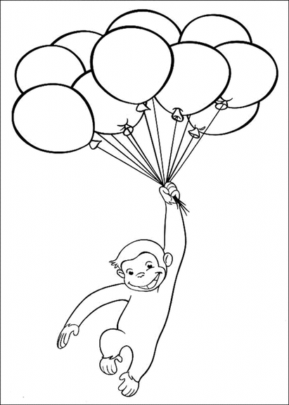 printable curious george coloring pages 9