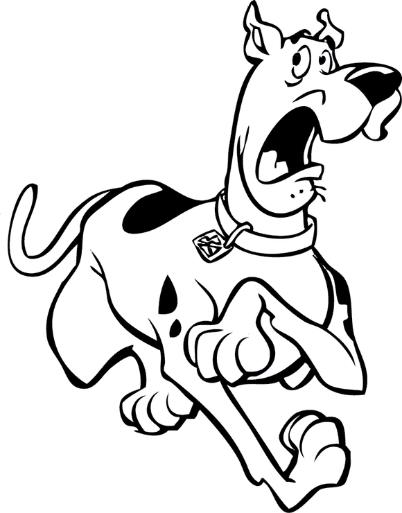 scooby doo coloring pages for kids 3