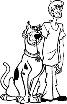 scooby doo coloring pages for kids 4