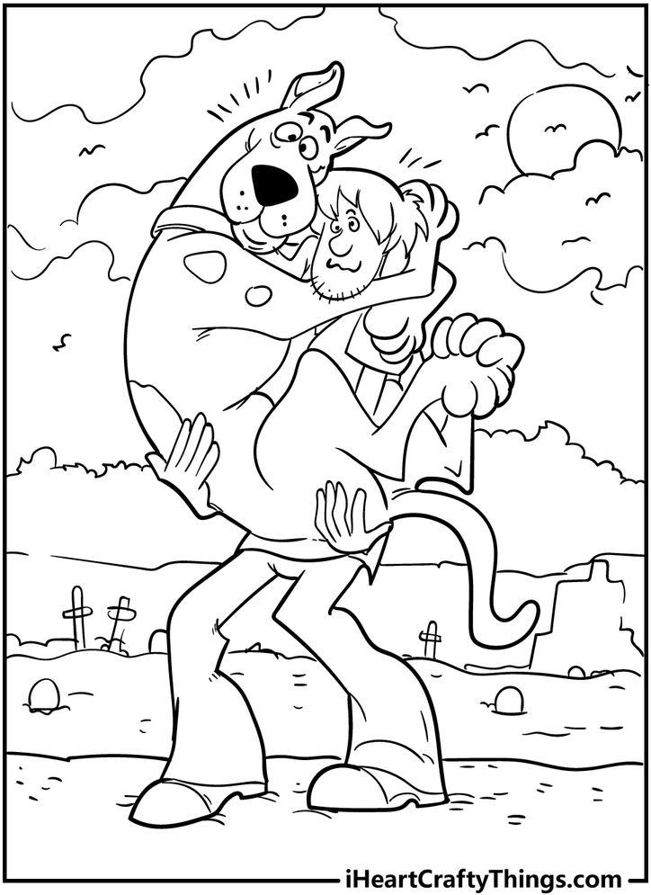 scooby doo coloring pages for kids 5