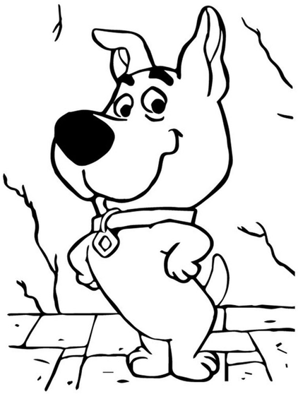 scooby doo coloring pages for kids 6