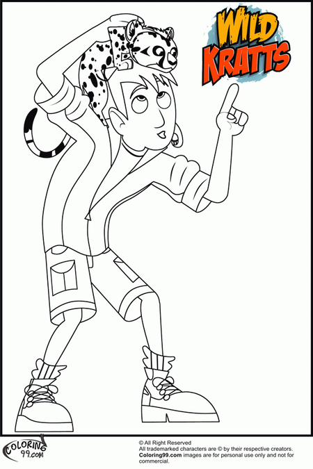 wild kratts coloring pages online 2