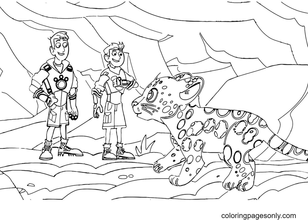 wild kratts coloring pages online 3