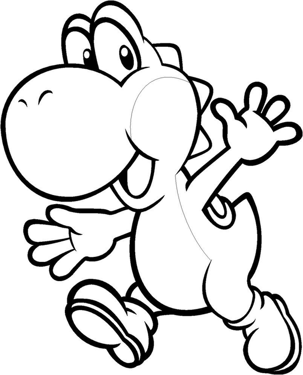 yoshi free coloring pages 3