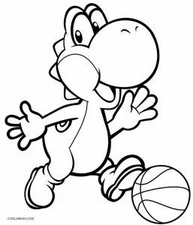 yoshi free coloring pages 7